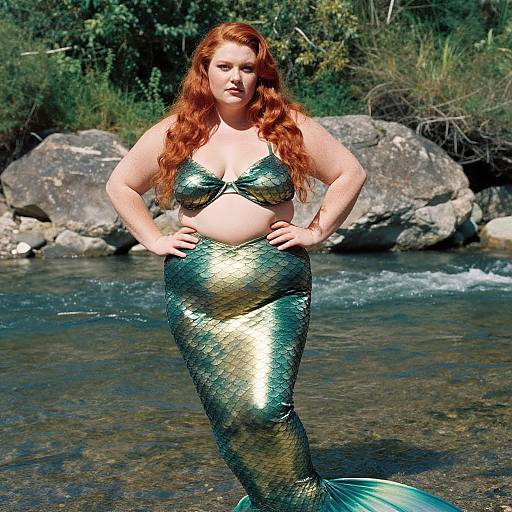Plus Size Mermaid by River