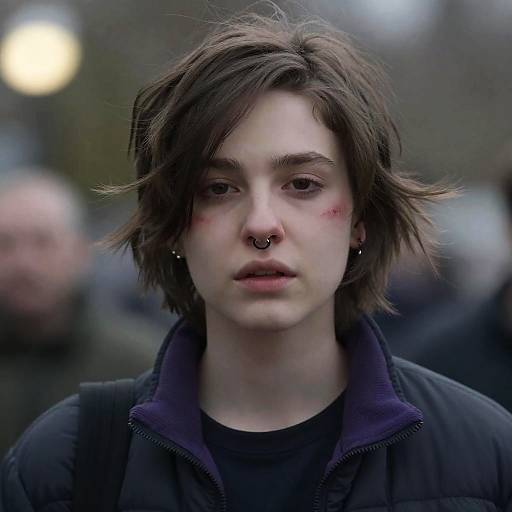 Portrait of a Young Individual with Style