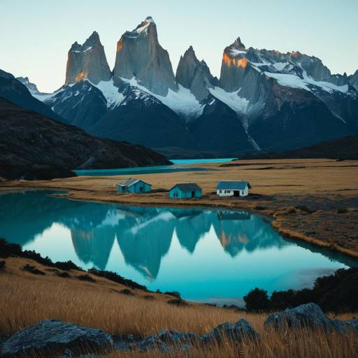 Dreamlike Patagonia Landscape at Dawn