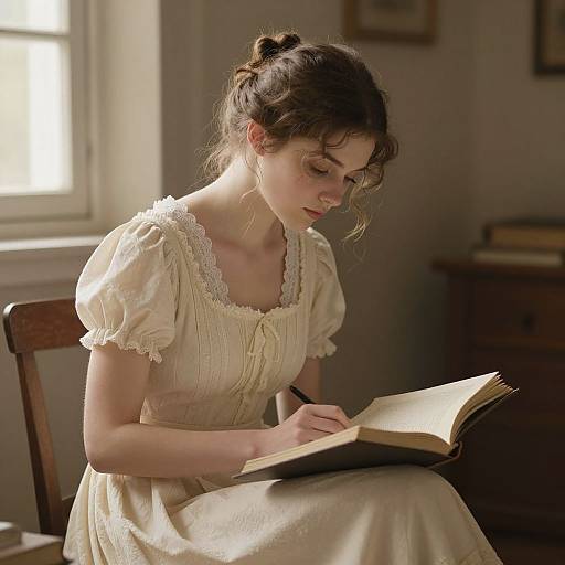 Vintage Study Scene in Fisher Style