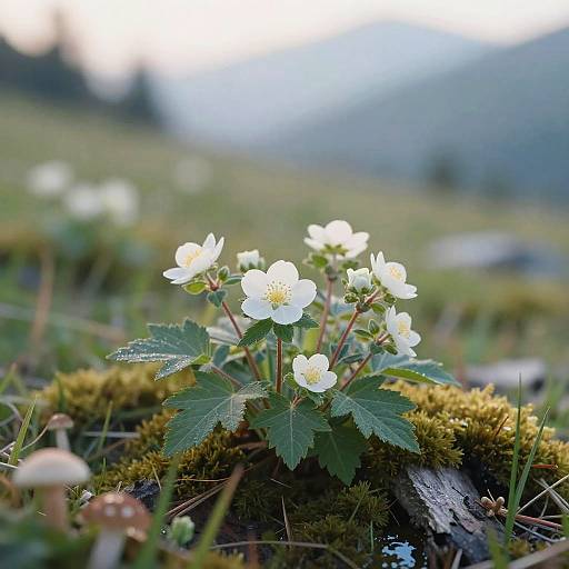 Pastel Alpine Meadow at Dawn