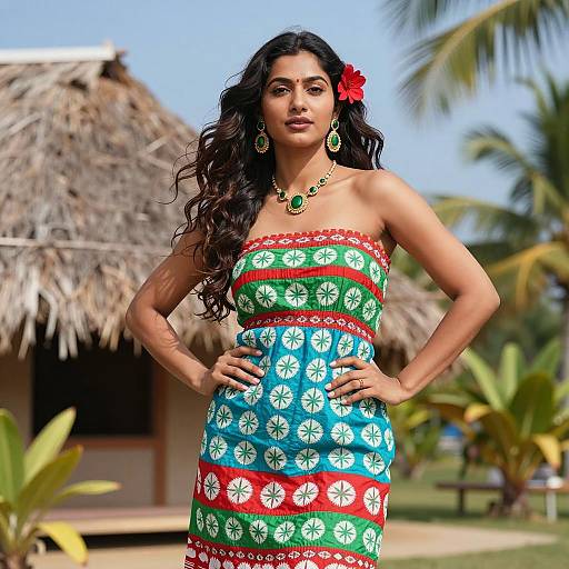 Tropical Moana Inspired Party Dress