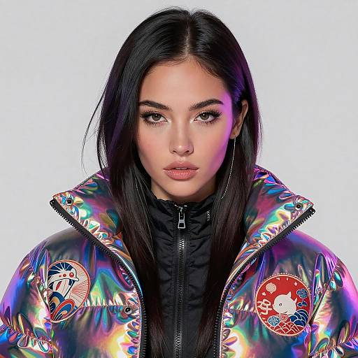 Futuristic Cyberpunk Beauty Portrait