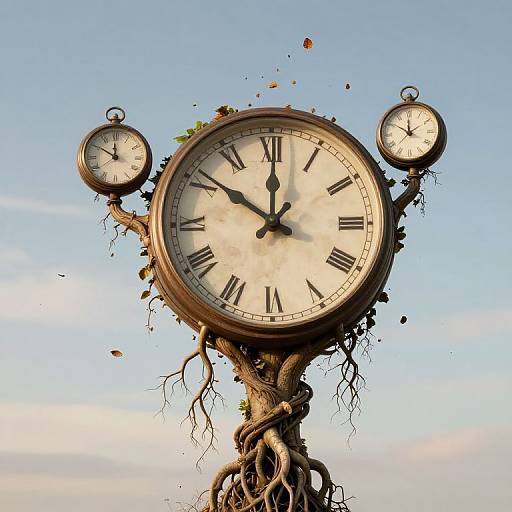 Paradoxical Time and Nature Tapestry