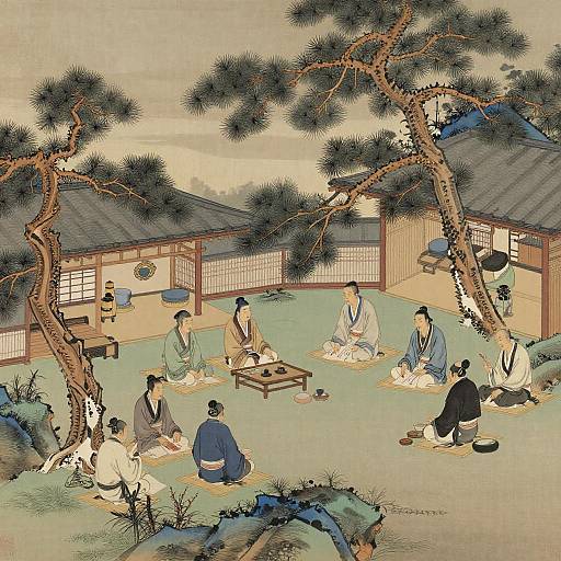 Ike no Taiga: Literati Dusk Gathering