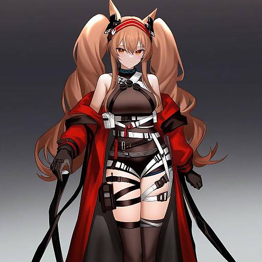 Illustration of Angelina (distinguished visitor) (arknights), arknights in the style of As109