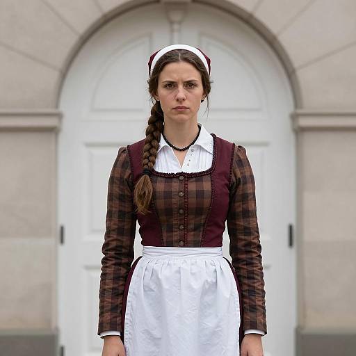 Photorealistic 19th-Century Maid Portrait