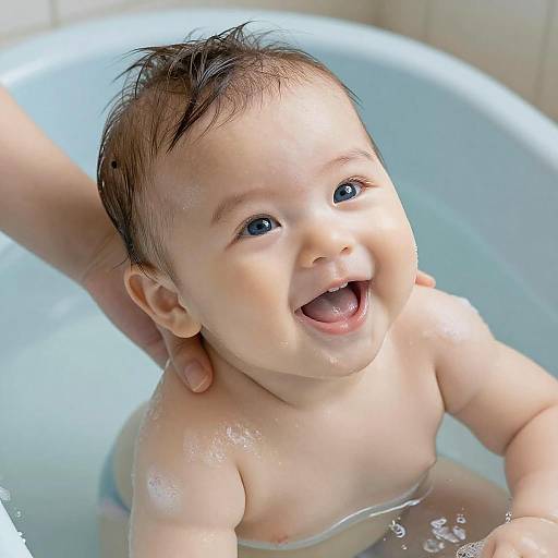 Joyful Baby Bath Time Capture
