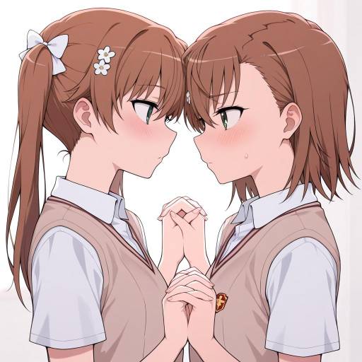 Cute Girls Holding Hands Together