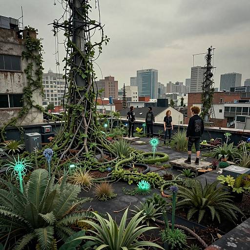Nature Punk Urban Rooftop Garden