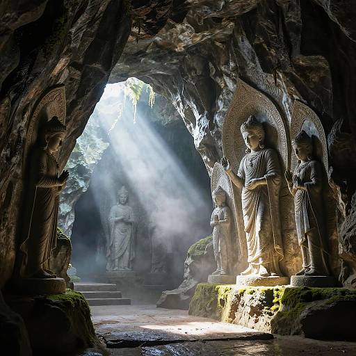 Sacred Harmony in Ice Cave
