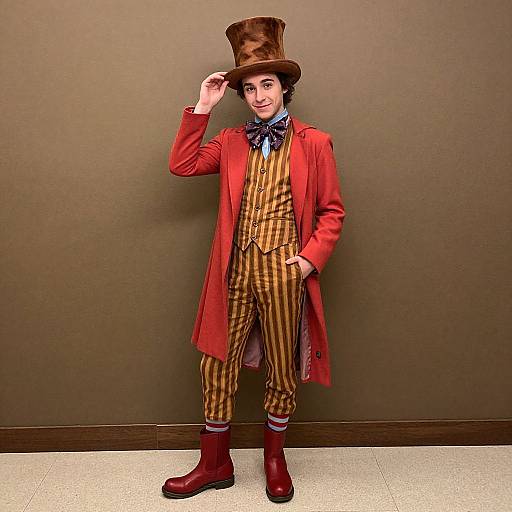 Realistic Wonka Bar Costume Portrait