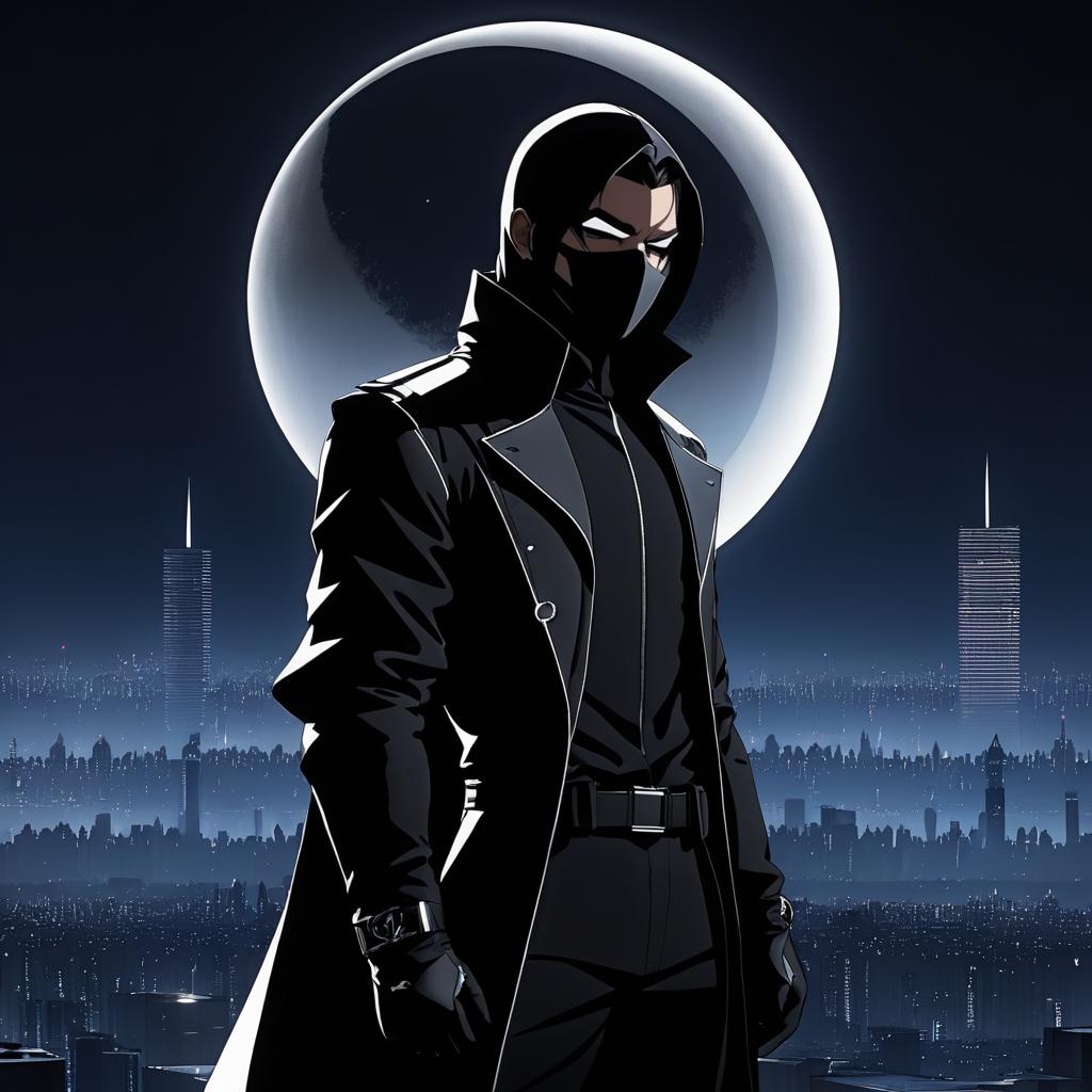 Cold Assassin in Shadowy Cityscape