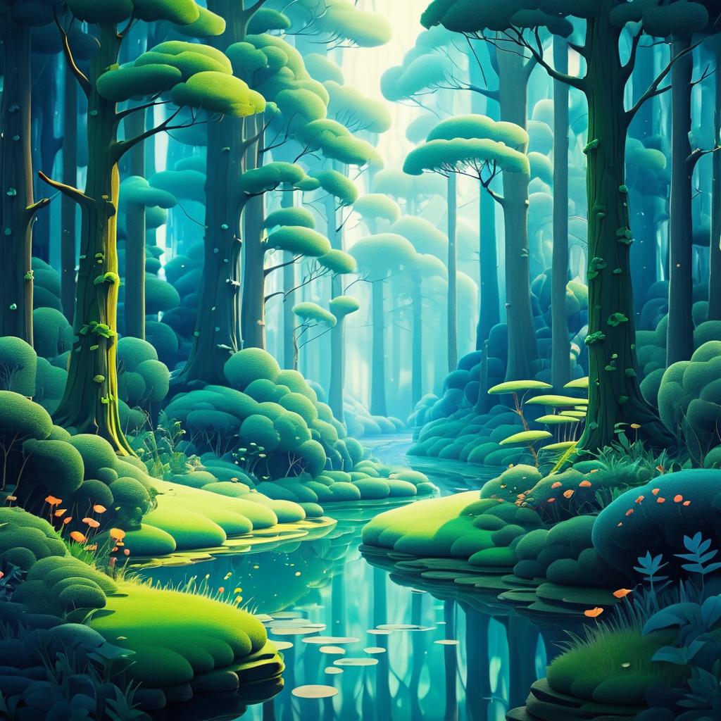 Whimsical Studio Ghibli Forest Landscapes