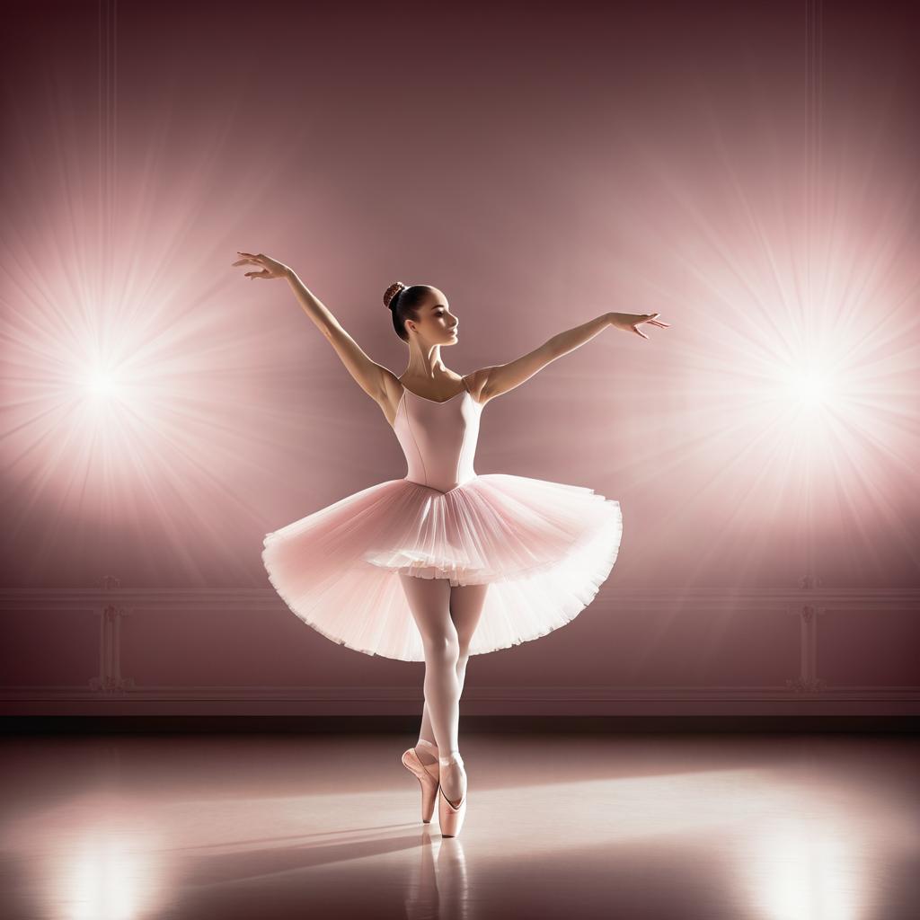 Elegant Ballerina in Vintage Theater