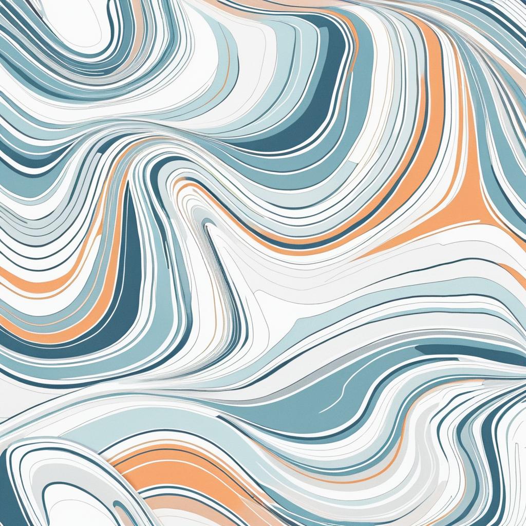 Abstract Fabric Design with Muted Colors