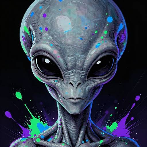 Expressive Inter-Dimensional Grey Alien