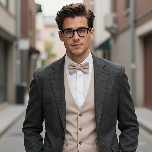 Stylish Young Man in Urban Setting