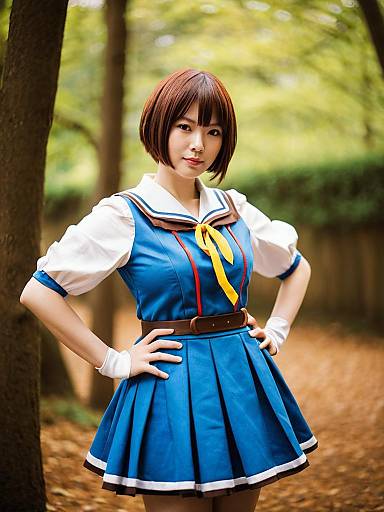 Lifestyle costume photo of Haibara ai. Cosplay clothes