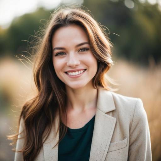 Smiling Young Woman Outdoors