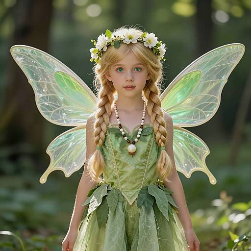 Enchanting Woodland Fairy Costume Portrait