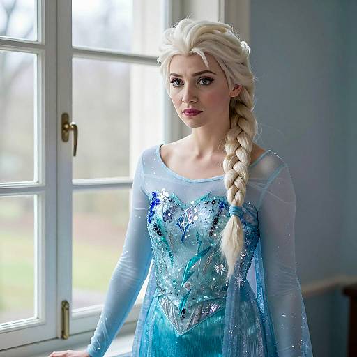 Elegant Elsa Costume Photography