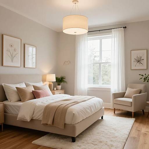Cozy Neutral-Toned Bedroom Interior