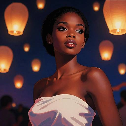 Pop Art Portrait of East African Woman