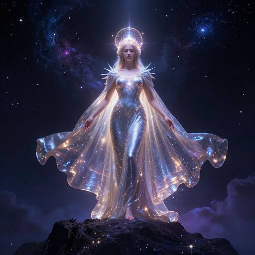 Theia Goddess on Starry Peak