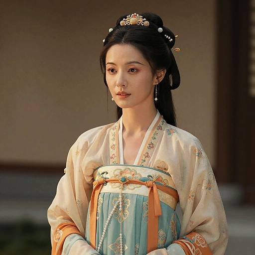 8K Photorealistic Hanfu Portrait Masterpiece