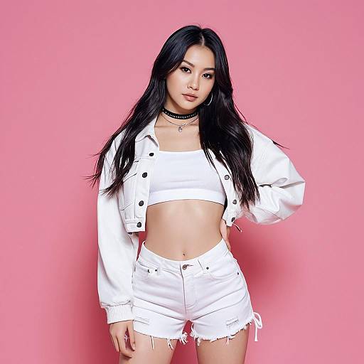 Stylish K-Pop Inspired Female Outfit