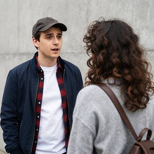 Candid Conversation Between Two People