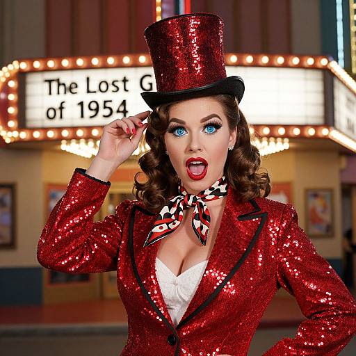 1950s Retro Hollywood Glam Costume