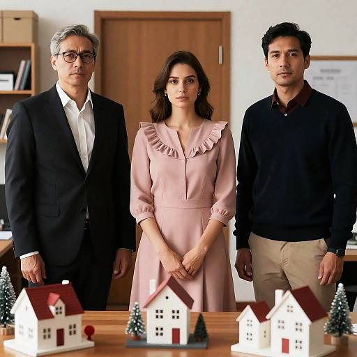 Office Scene with Holiday Decor