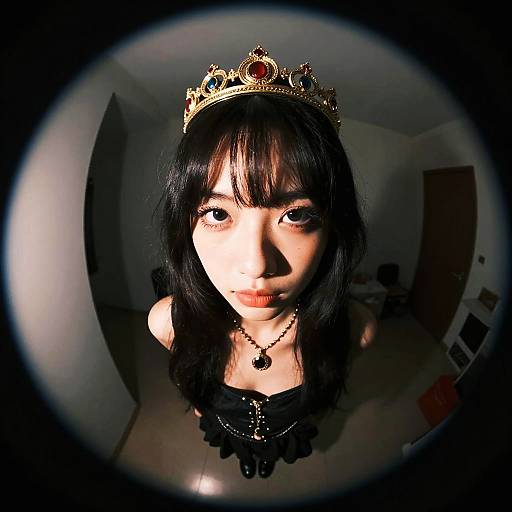 Close-Up of Woman in Leela Costume