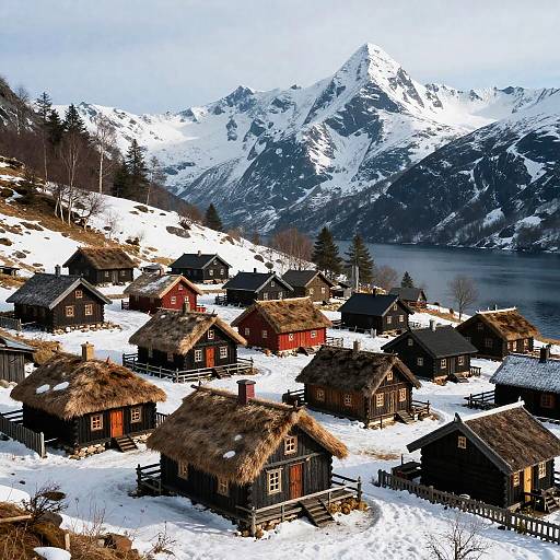 Nordic Viking Village in Alpine Pass