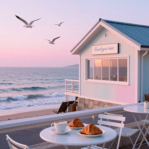 Samantha's Seaside Cafe at Dawn