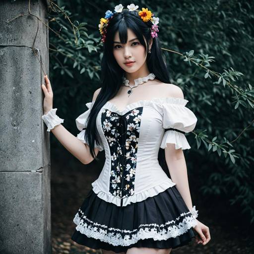 Elegant Kastro Cosplay with Floral Accents