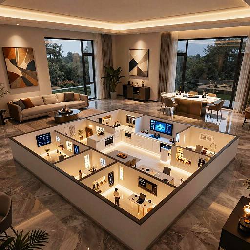 AI-Designed Luxury Smart House Layout