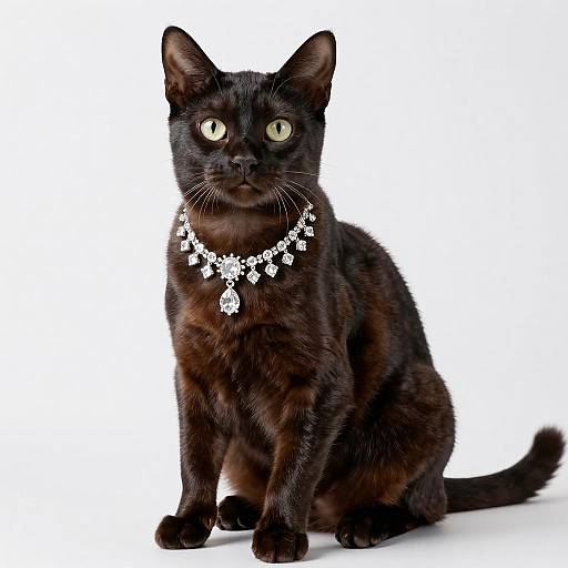 Luxurious Portrait of a Spangled Cat