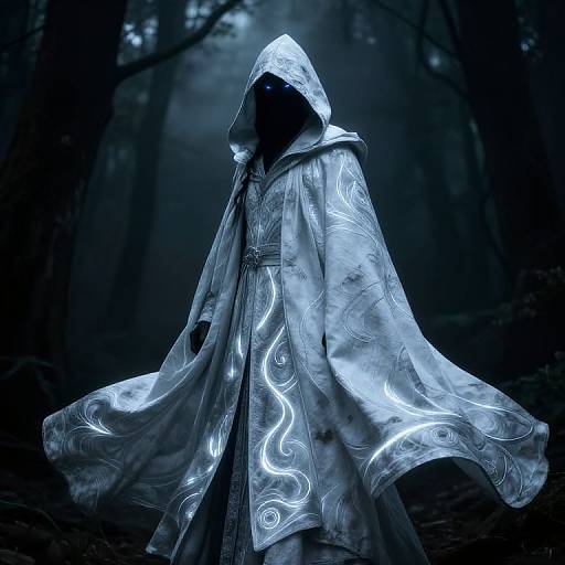 Pale Assassin in Misty Forest