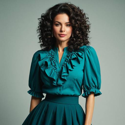 Elegant Leonora Outfit with Curly Hair