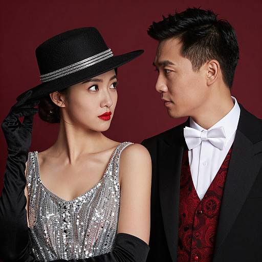 Elegant Couple in Formal Attire