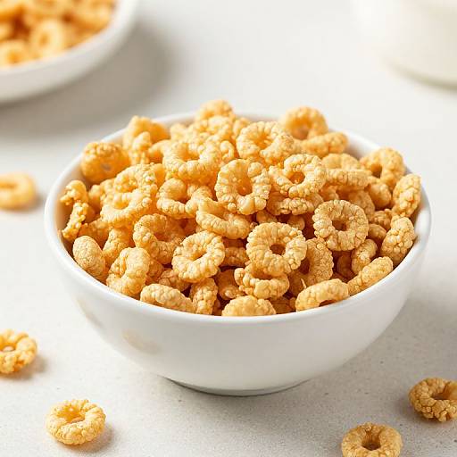 Golden Puffed Rice Cereal Bowl