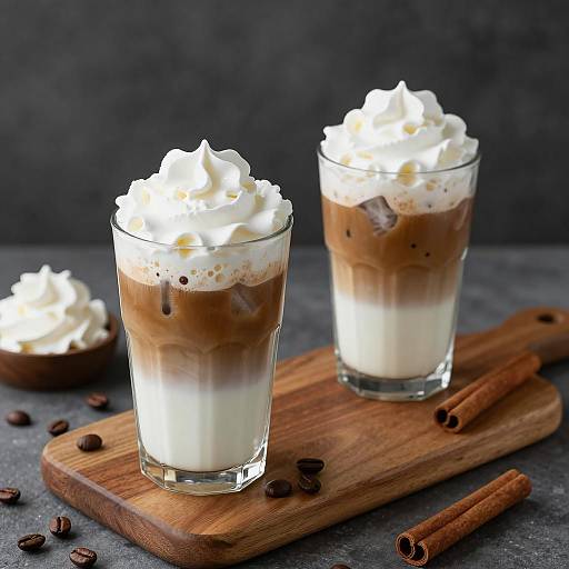Cozy Iced Coffee Presentation