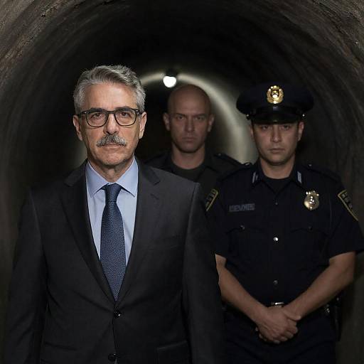 Dramatic Tunnel Portrait of Three Men