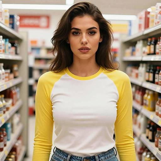 Seductive Portrait of a Stylish Shopper