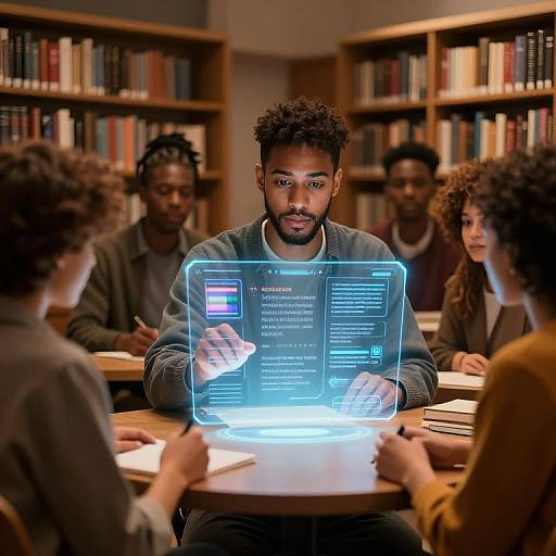 Inclusive AI Interaction in Futuristic Library