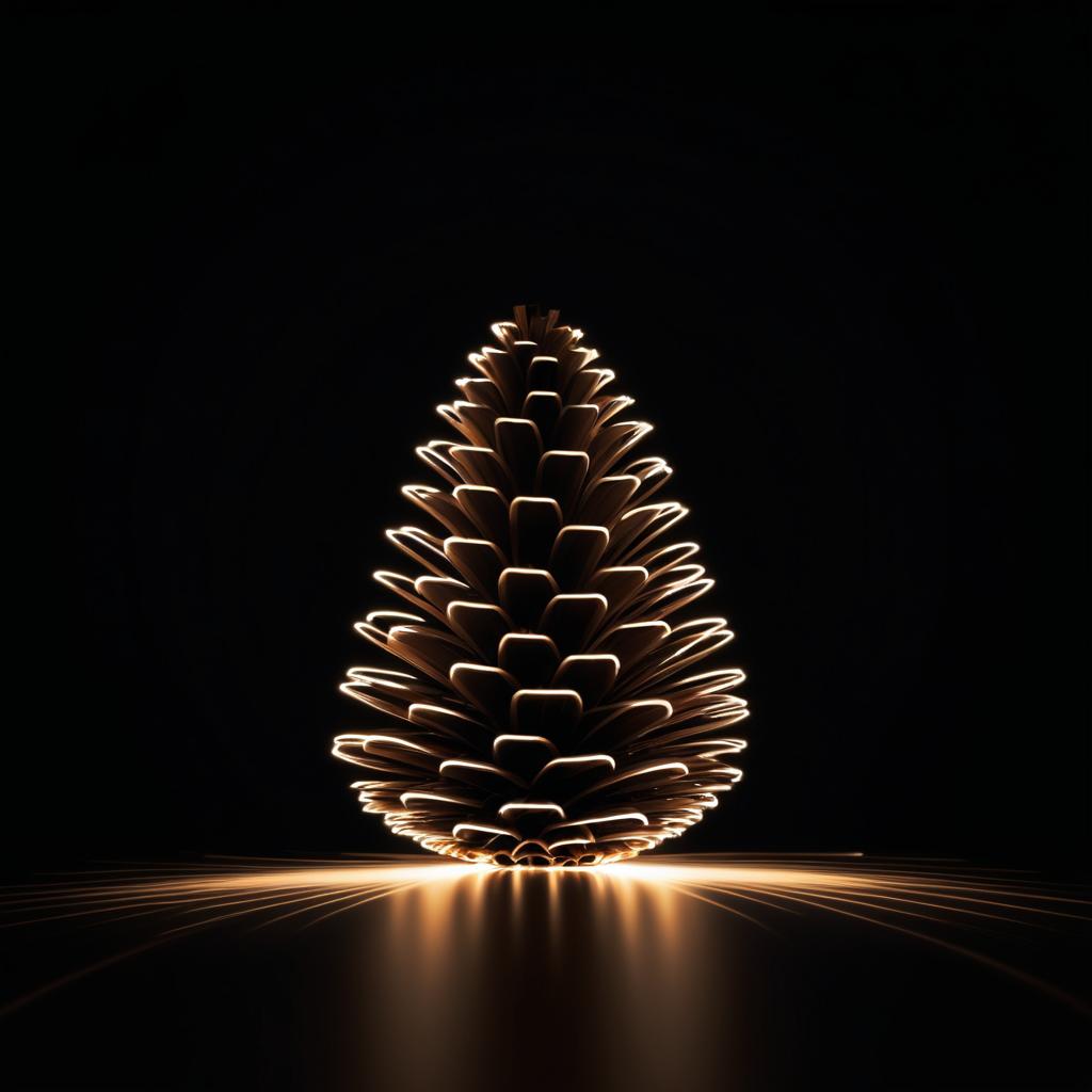 Elegant Brown Pinecone Light Design