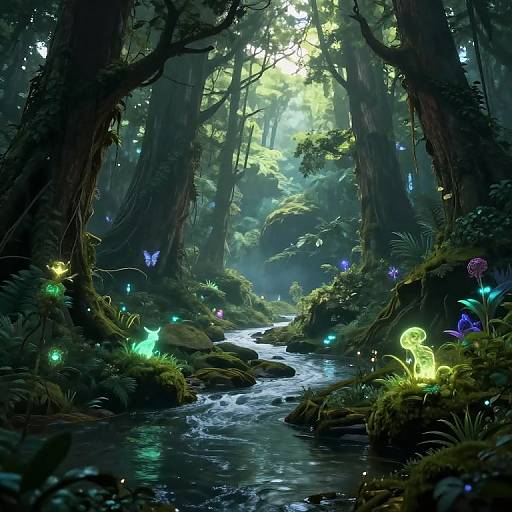 Enchanted Ancient Mythical Forest